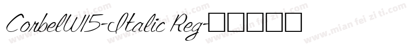 CorbelW15-Italic Reg字体转换